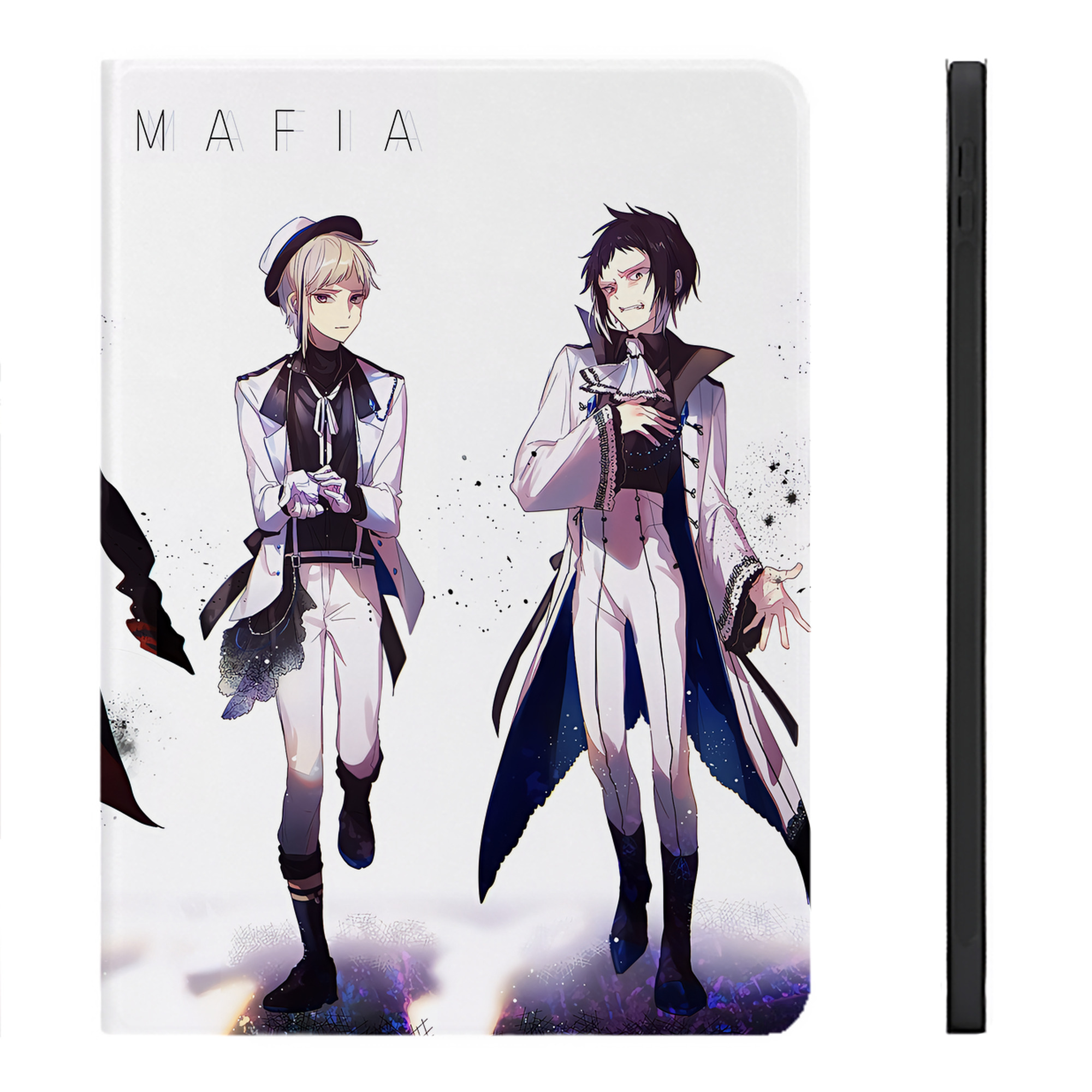 （画像用） 文豪ストレイドッグス Bungo Stray Dogs IPadケース ペンホルダー付き ブックスタイルデザイン